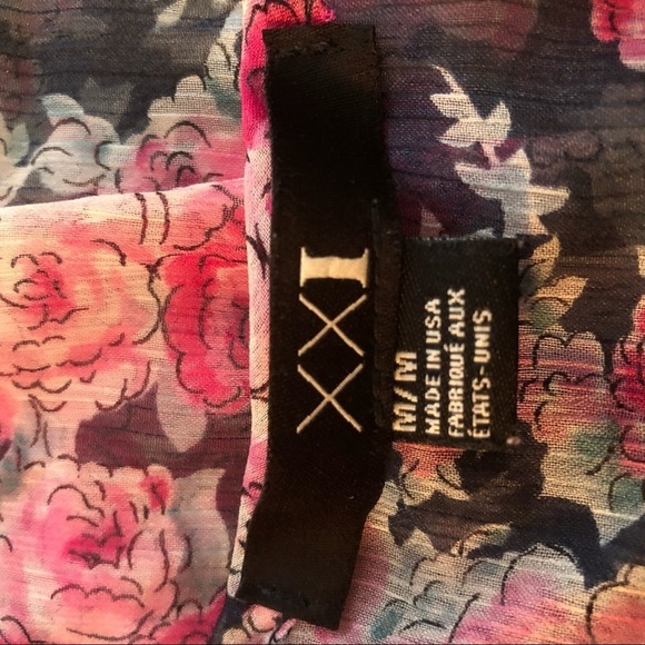 XXI Forever 21 Sheer Ruffled Razorback Tank Top - Picture 4 of 6